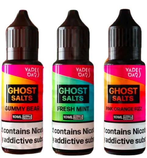 3x Vapes Bars Ghost Salts 10ml Nic Salts | Best Flavours
