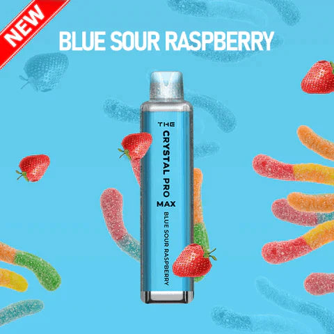 Blue Sour Raspberry The Crystal Pro Max 4000 Puffs | 3 for £30