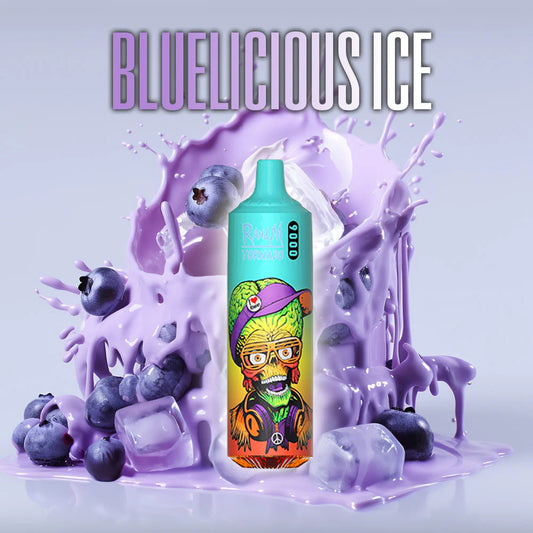 Bluelicious Ice RandM Tornado 9000 Disposable Vape