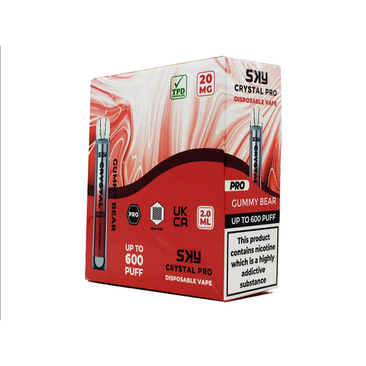 Box Of 10 Crystal Pro 600 Puffs Wholesale Price | Bulk Buy