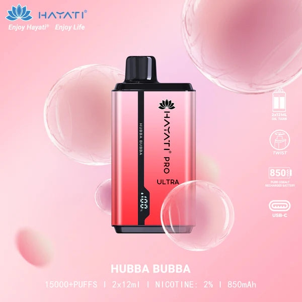 Hubba Bubba Hayati Pro Ultra 15000 Disposable Vape