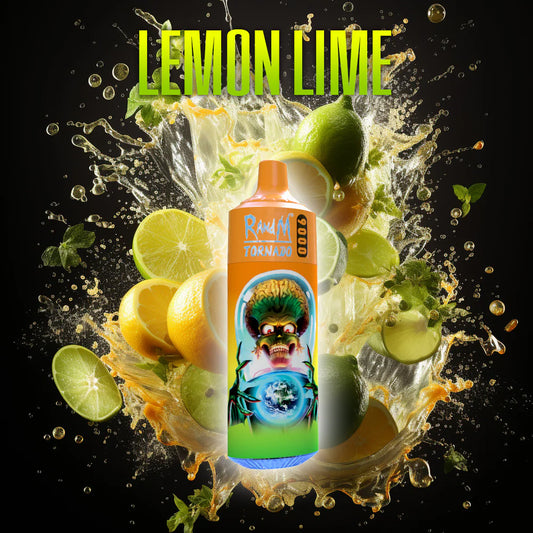 Lemon Lime RandM Tornado 9000 Puffs Disposable Vape