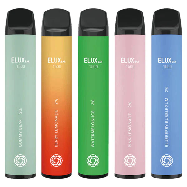 Pack Of 10 ELUX Bar 1500 Puffs Disposable Vape Device