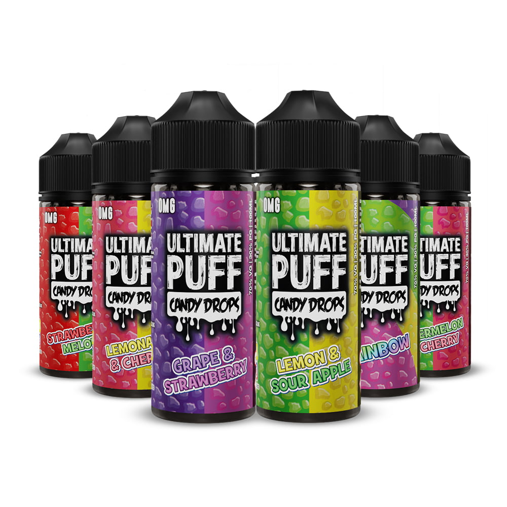 Ultimate Puff Candy Drops Range Shortfill 100ml E-Liquid