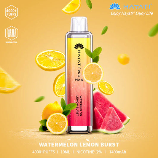 Watermelon Lemon Burst Hayati Pro Max 4000 Disposable Vape